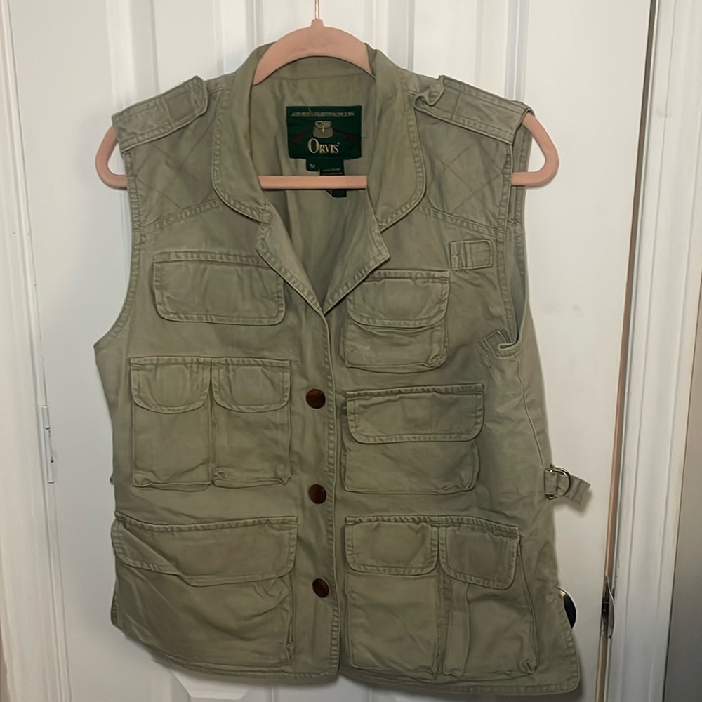 Vintage khaki Orvis vest
